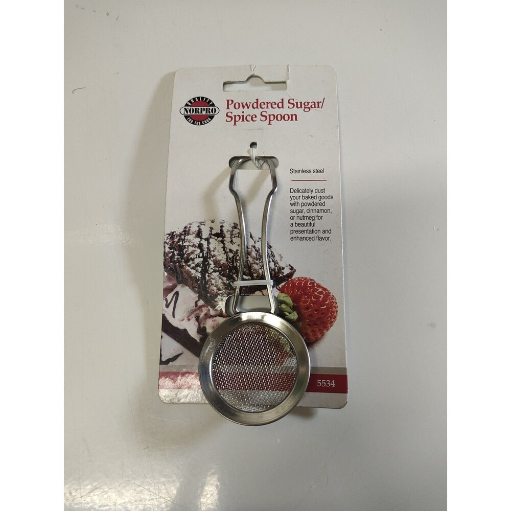 NORPRO Sugar or Spice Sifter Spoon, 3.75In New Tags Attached Great For Dusting